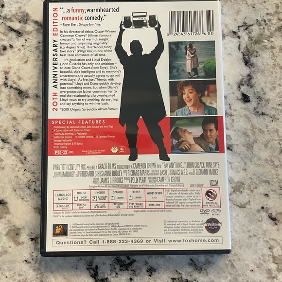 Say Anything Movie DVD - Picture 2 of 2